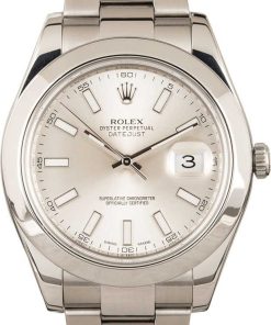 HandMade The Rolex Datejust Silver 41MM 116300 Stainless