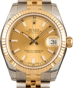 HandMade The UNWORN Rolex Datejust 178273 Champagne Dial