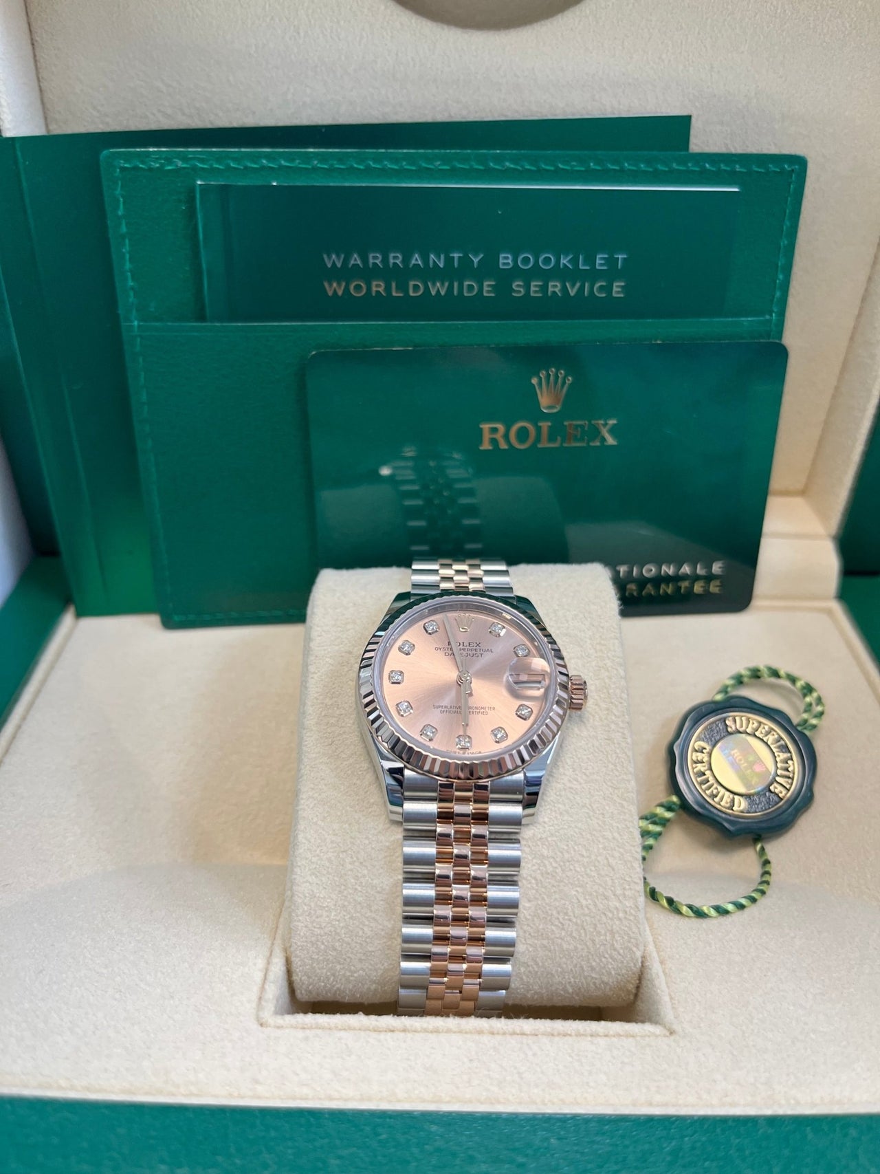 Rolex Datejust 31mm Sundust Diamond Dial Jubilee Bracelet 278271 - Image 13