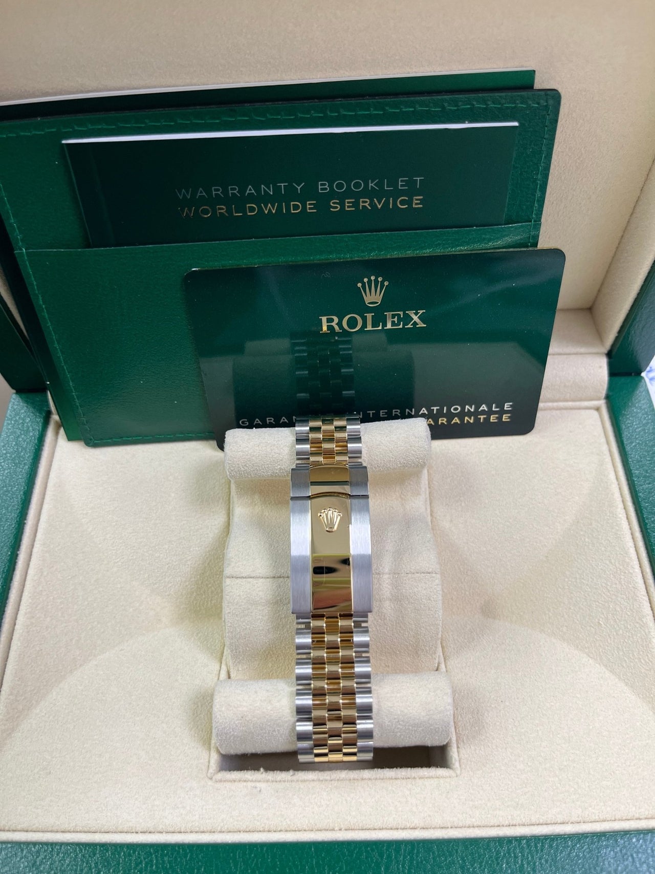 Rolex Datejust 36 Silver Diamond Set Dial Jubilee Bracelet Yellow Gold and Steel (Reference # 126283RBR) - Image 7
