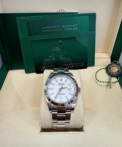 Alternative view of Rolex Datejust 41 41 mm Oystersteel and white gold 126334-0009