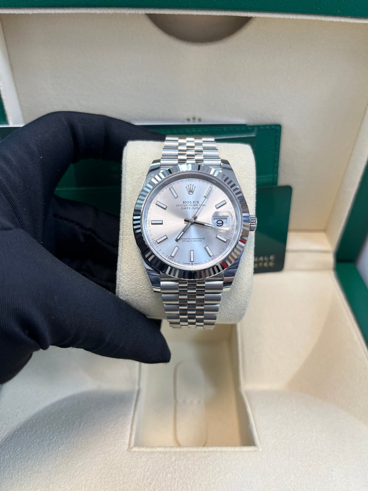 Rolex Datejust 41 41 mm Oystersteel and white gold 126334-0004 - Image 12