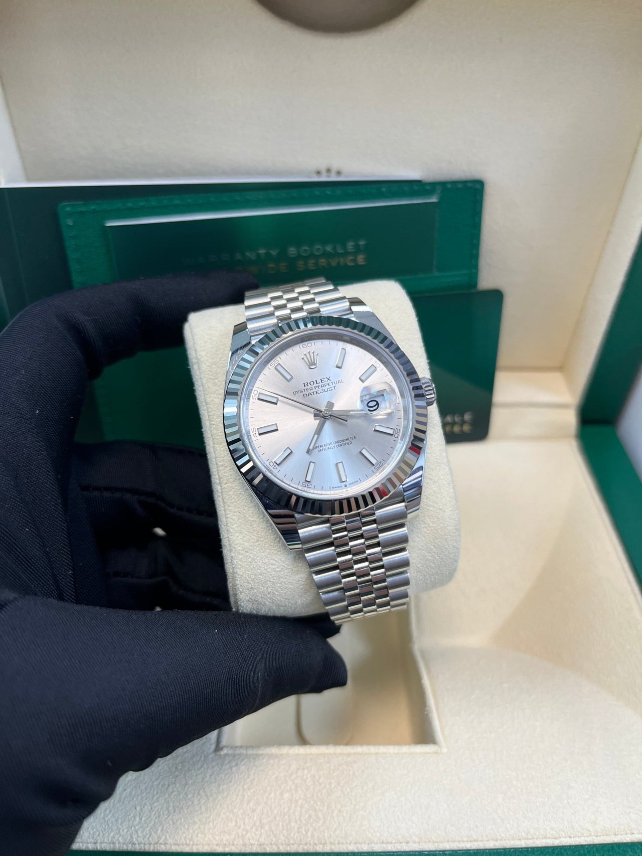 Rolex Datejust 41 41 mm Oystersteel and white gold 126334-0004 - Image 9