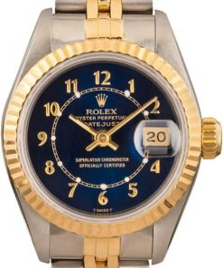 HandMade The Ladies Rolex Datejust 69173 Blue Arabic Dial