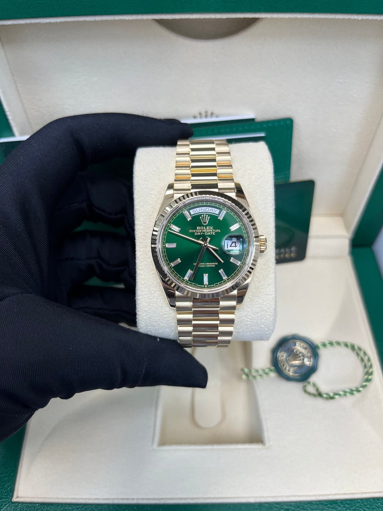 Rolex Day-Date 36 36 mm yellow gold 128238-0130 - Image 12