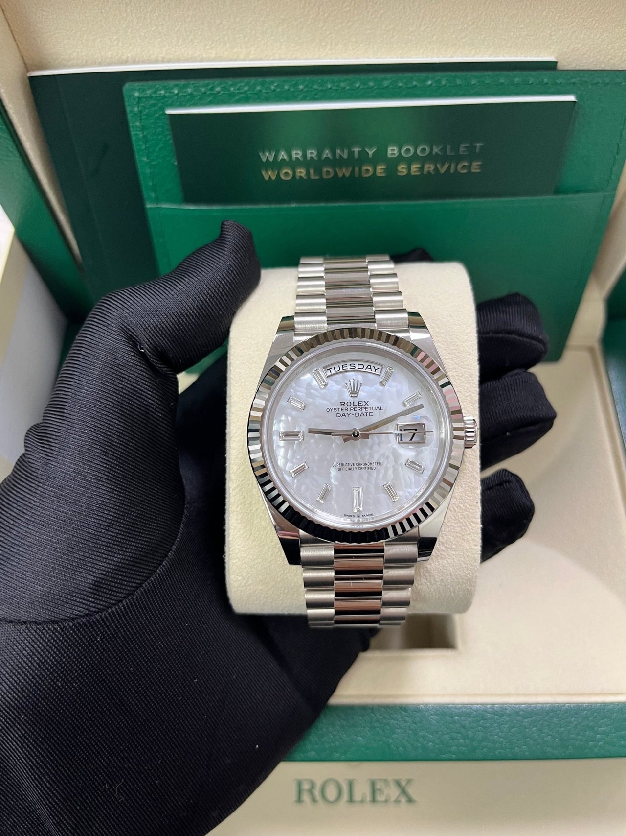 Rolex Day-Date 40 40 mm white gold 228239-0078 - Image 10