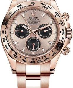 Rolex Daytona 40mm/ 18k Rose Gold/ Sundust Index Cosmograph Dial/ Black Sub-dials (Ref# 116505)