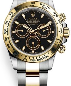 Rolex Daytona 40mm Yellow Rolesor Cosmograph - Black Index Dial (Ref# 116503)