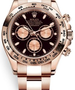 Rolex Daytona Everose Gold Cosmograph/ Black Index Dial (Ref# 116505)