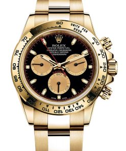 Rolex Daytona Paul Newman Yellow Gold Daytona Black Dial Yellow Subdials 116508