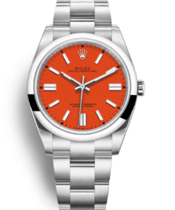 Rolex Oyster Perpetual 41 Red Dial Oyster Bracelet 124300