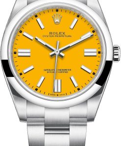 Rolex Oyster Perpetual 41 Stainless Steel/ Sunflower Yellow Dial/ Oyster Bracelet (Ref# 124300)