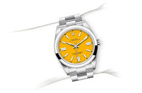 Rolex Oyster Perpetual 41 Stainless Steel/ Sunflower Yellow Dial/ Oyster Bracelet (Ref# 124300) - Image 7