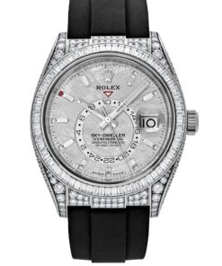 Rolex Sky-Dweller Meteorite Diamonds Baguette Dial Factory Diamonds 336259TBR