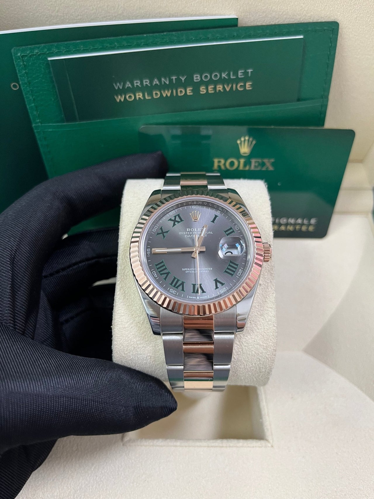 Rolex Datejust 41 41 mm Oystersteel and Everose gold 126331-0015 - Image 12