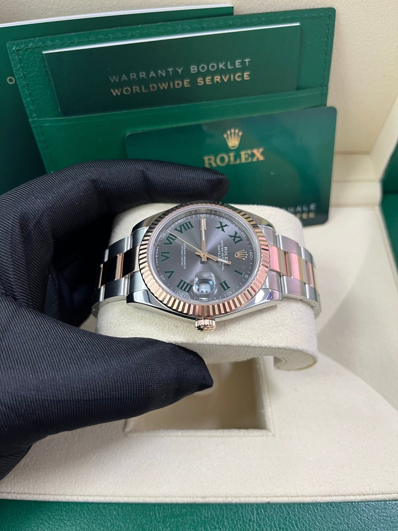 Rolex Datejust 41 41 mm Oystersteel and Everose gold 126331-0015 - Image 11