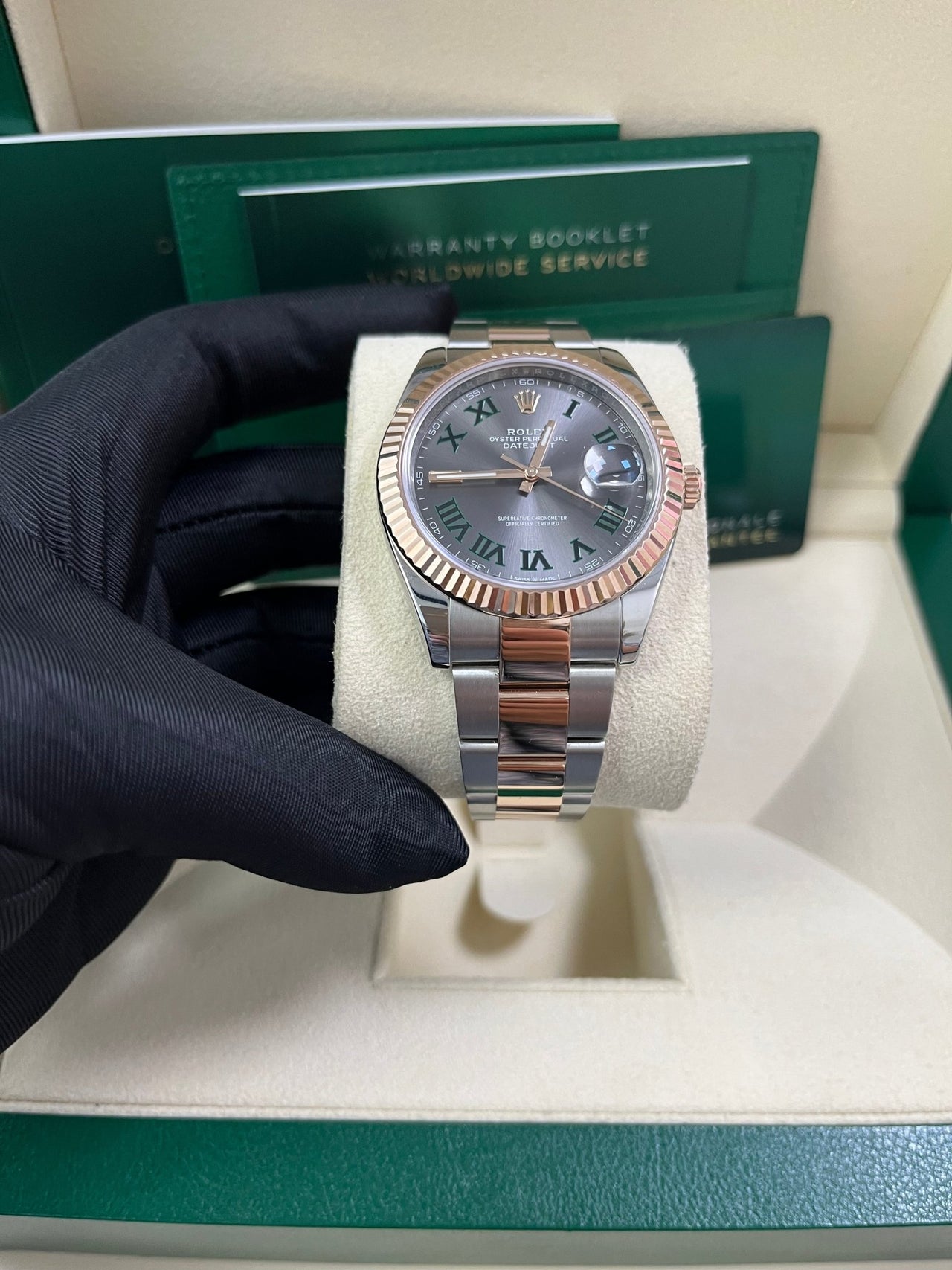 Rolex Datejust 41 41 mm Oystersteel and Everose gold 126331-0015 - Image 8