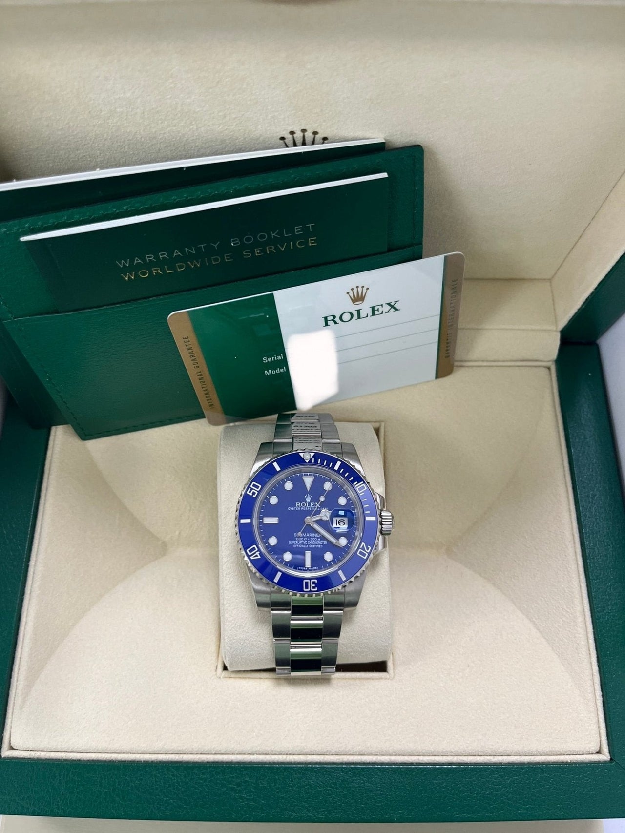 Rolex Submariner Date 40mm White Gold Blue Dial Smurf (Reference 116619LB) - Image 3
