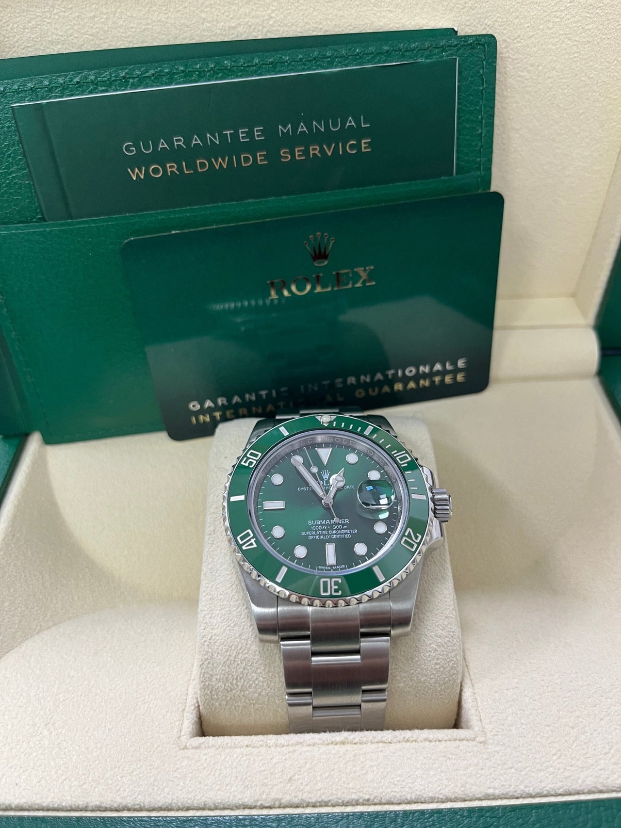 Rolex Submariner Date Stainless Steel "The Hulk" Green Dial 116610LV NEW ROLEX GREEN CARD - Image 3