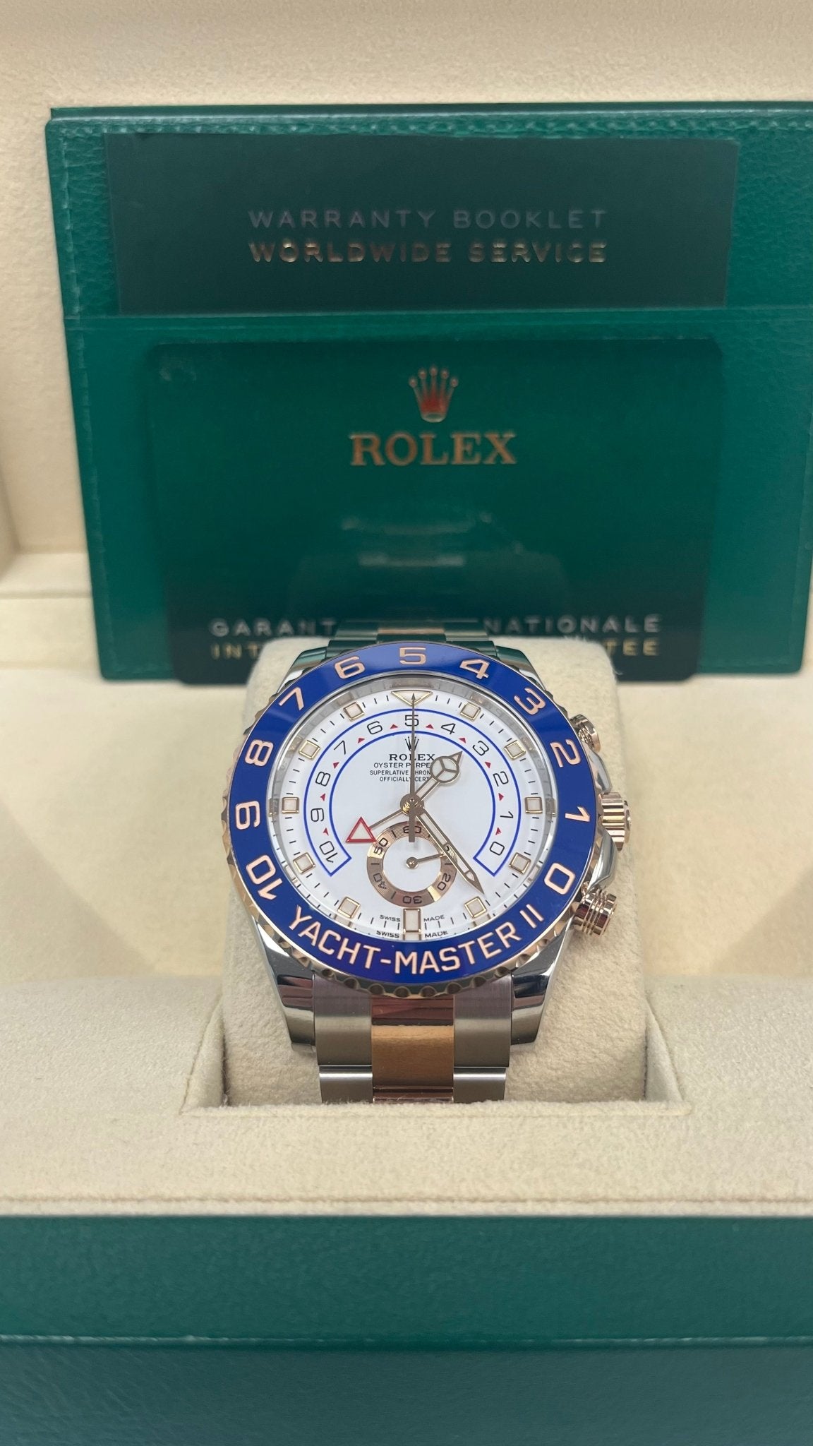 Rolex Yacht-Master II Two-Tone Rose Gold & Steel - White Dial (Ref# 116681) - Image 2