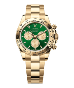 Rolex Yellow Gold Cosmograph Daytona New Release 2025 Green Dial Reference 126508