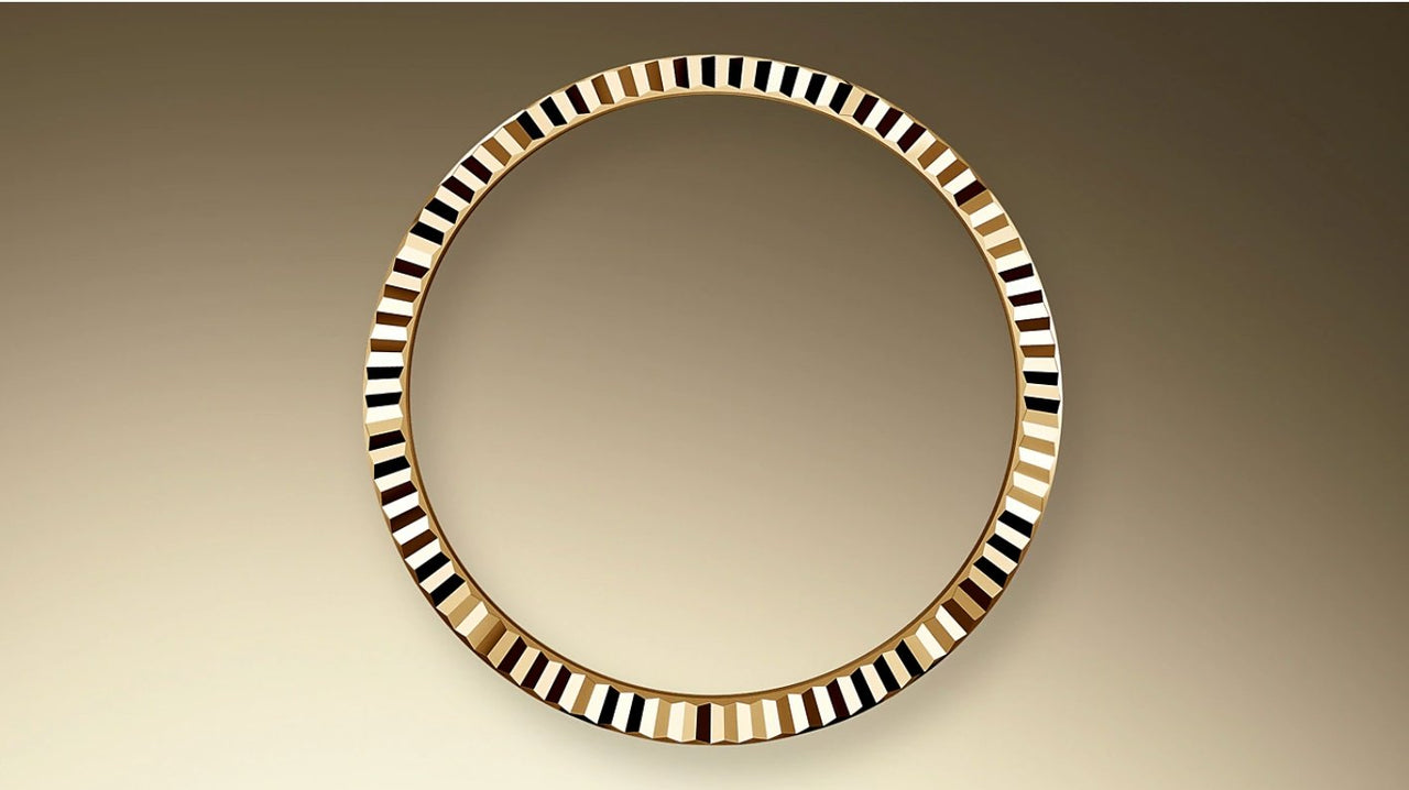 Rolex Yellow Gold Day-Date 36 Watch - Fluted Bezel - Champagne Diamond Dial - Diamond President Bracelet - Image 2