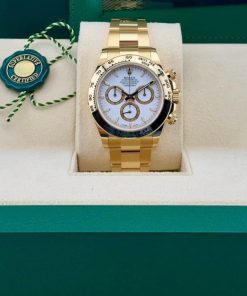 Alternative view of Rolex Yellow Gold White Index Dial Daytona Oyster Bracelet 126508