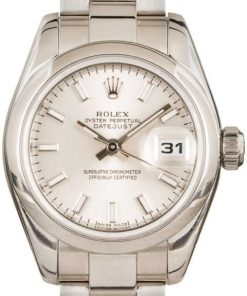 HandMade The Rolex Lady-Datejust 26 179160 Silver Index