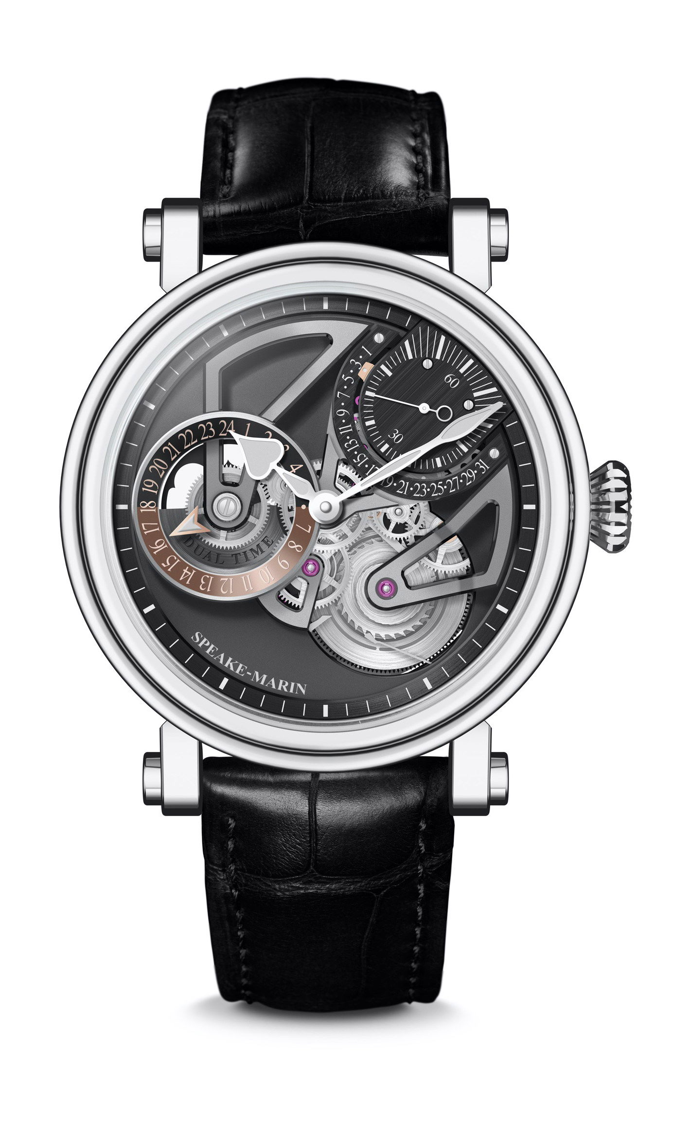 Openworked Dual Time Titanium