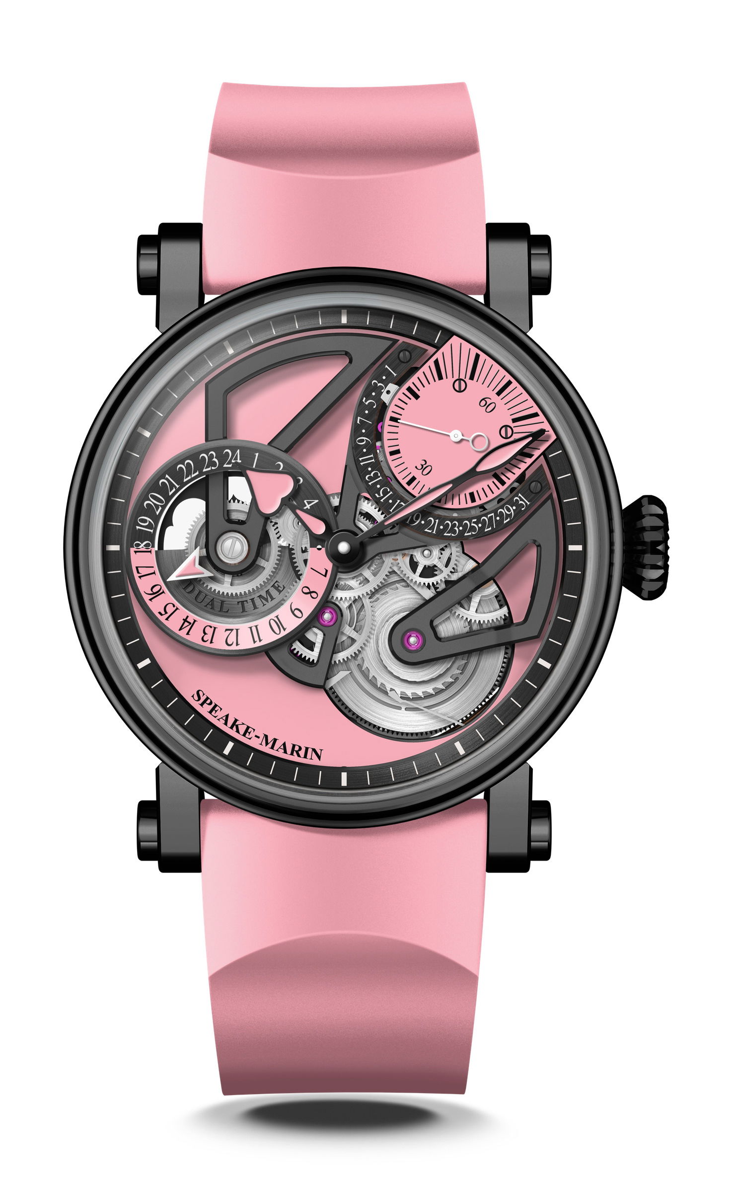 Openworked Dual Time Pink