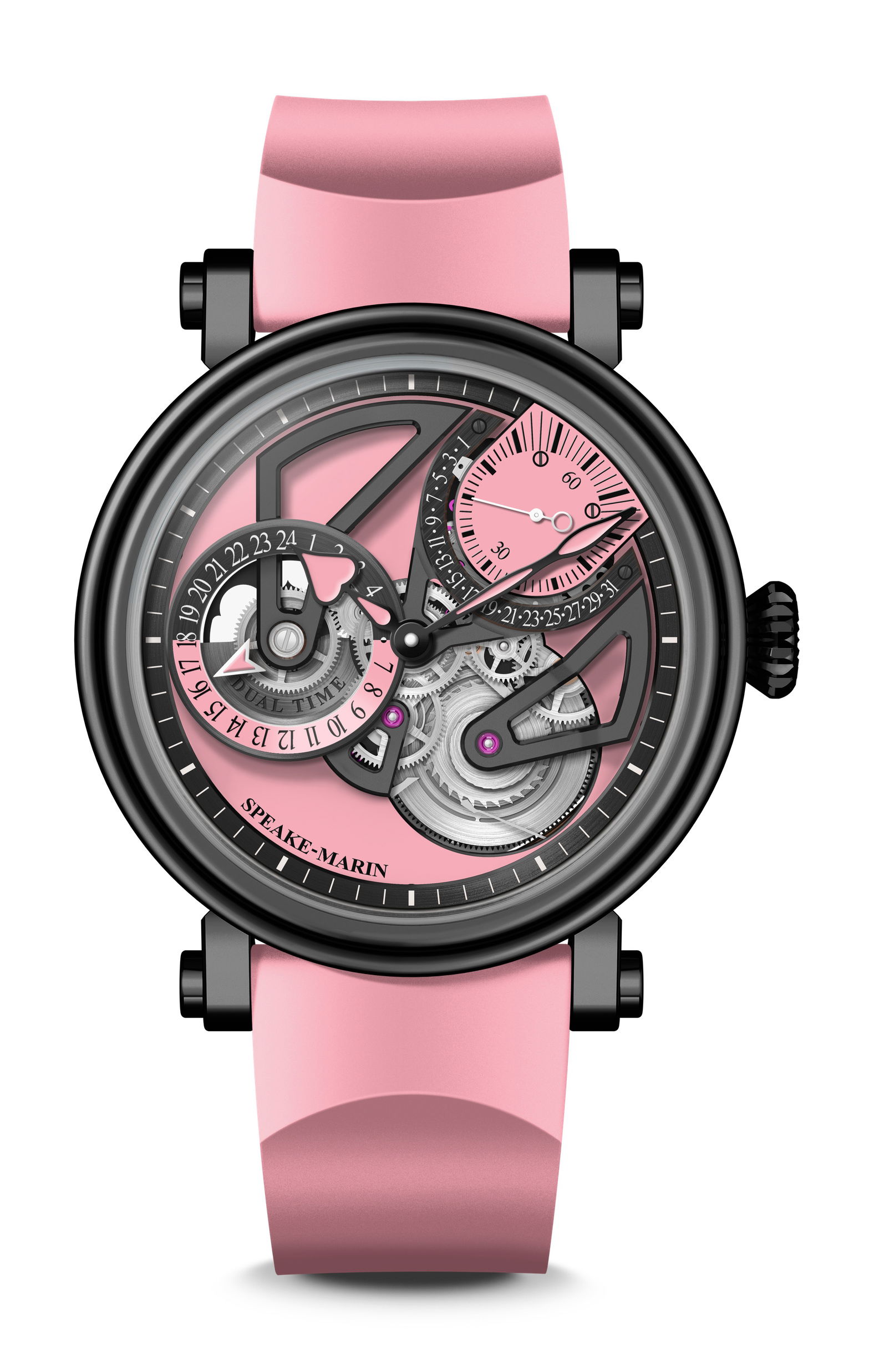 Openworked Dual Time Pink