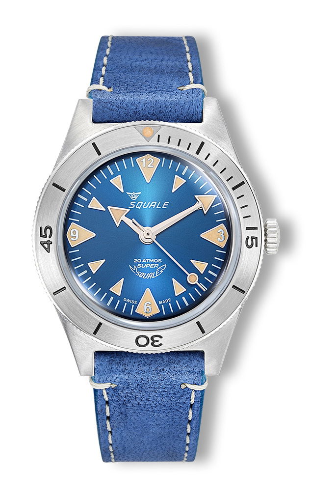 Super-Squale Big Arrows Blue Leather