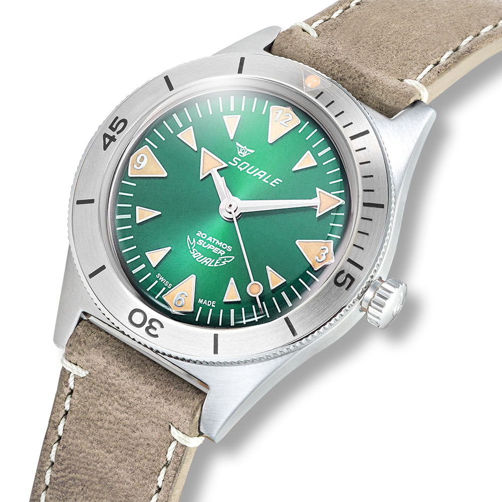 Super-Squale Big Arrows Green Leather - Image 2