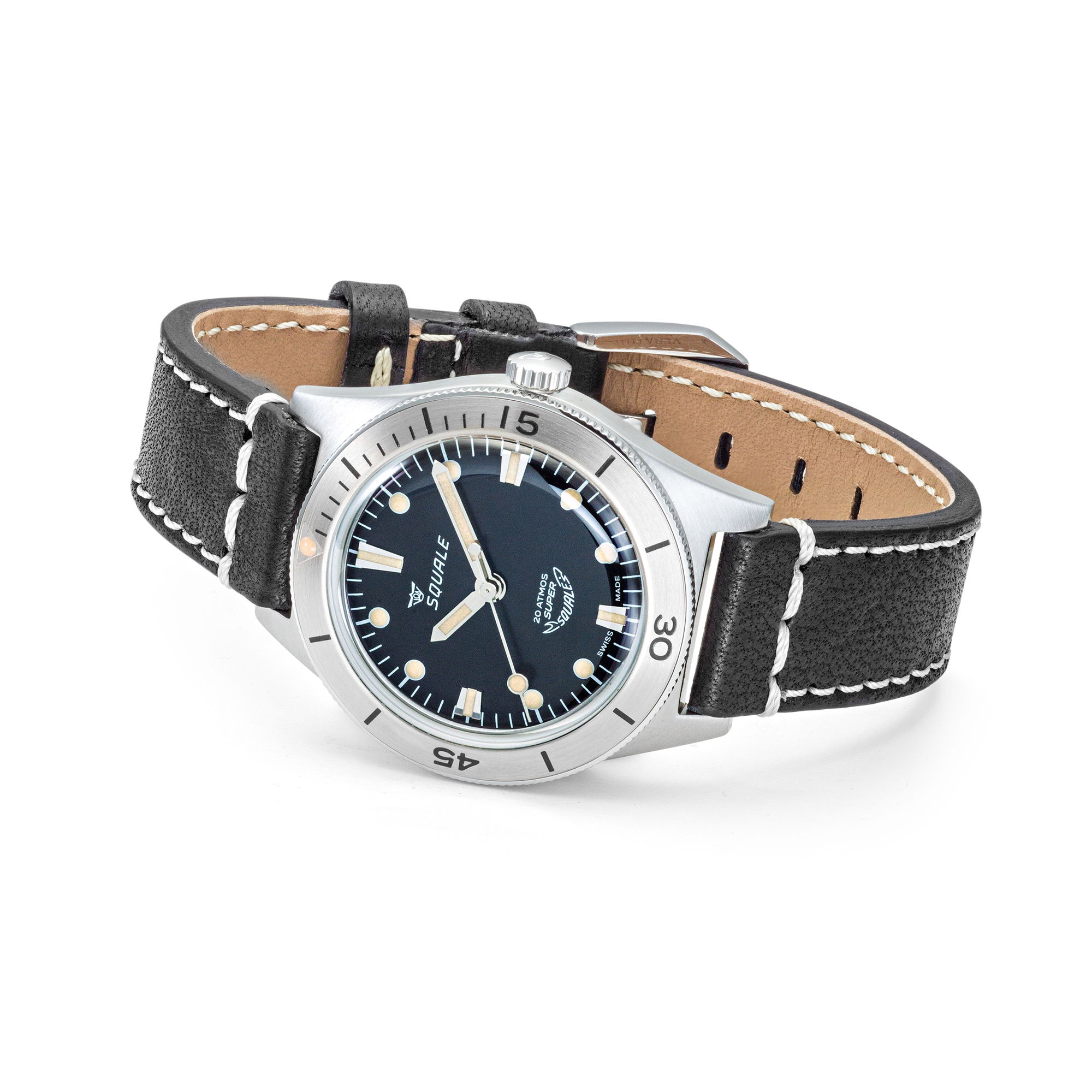 Super-Squale Sunray Black Leather - Image 3