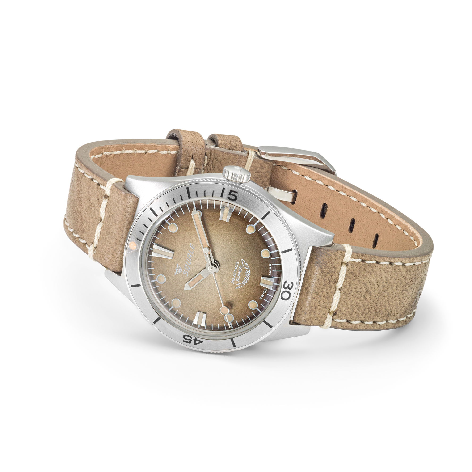 Super-Squale Sunray Brown Leather - Image 4