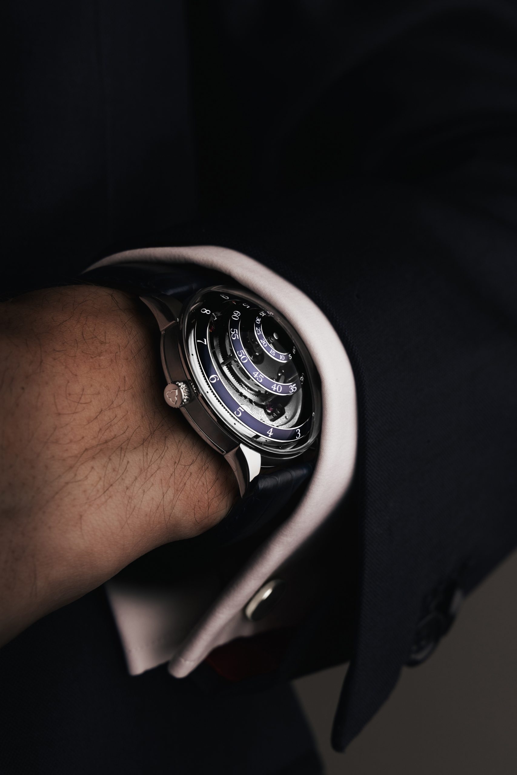 Une Folle Journée Rhodium Plated Blue - Image 4