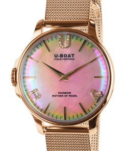 Rainbow 38 Pink IP Gold Bracelet