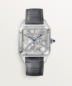 SANTOS-DUMONT SKELETON WATCH EQUIPPED WITH A MICRO-ROTOR