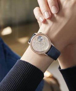 Alternative view of Égérie Moon Phase Diamond-Paved