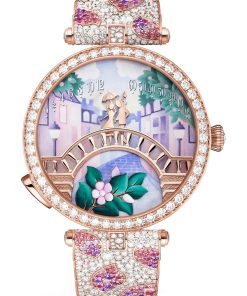 Lady Arpels Pont des Amoureux Printemps Watch