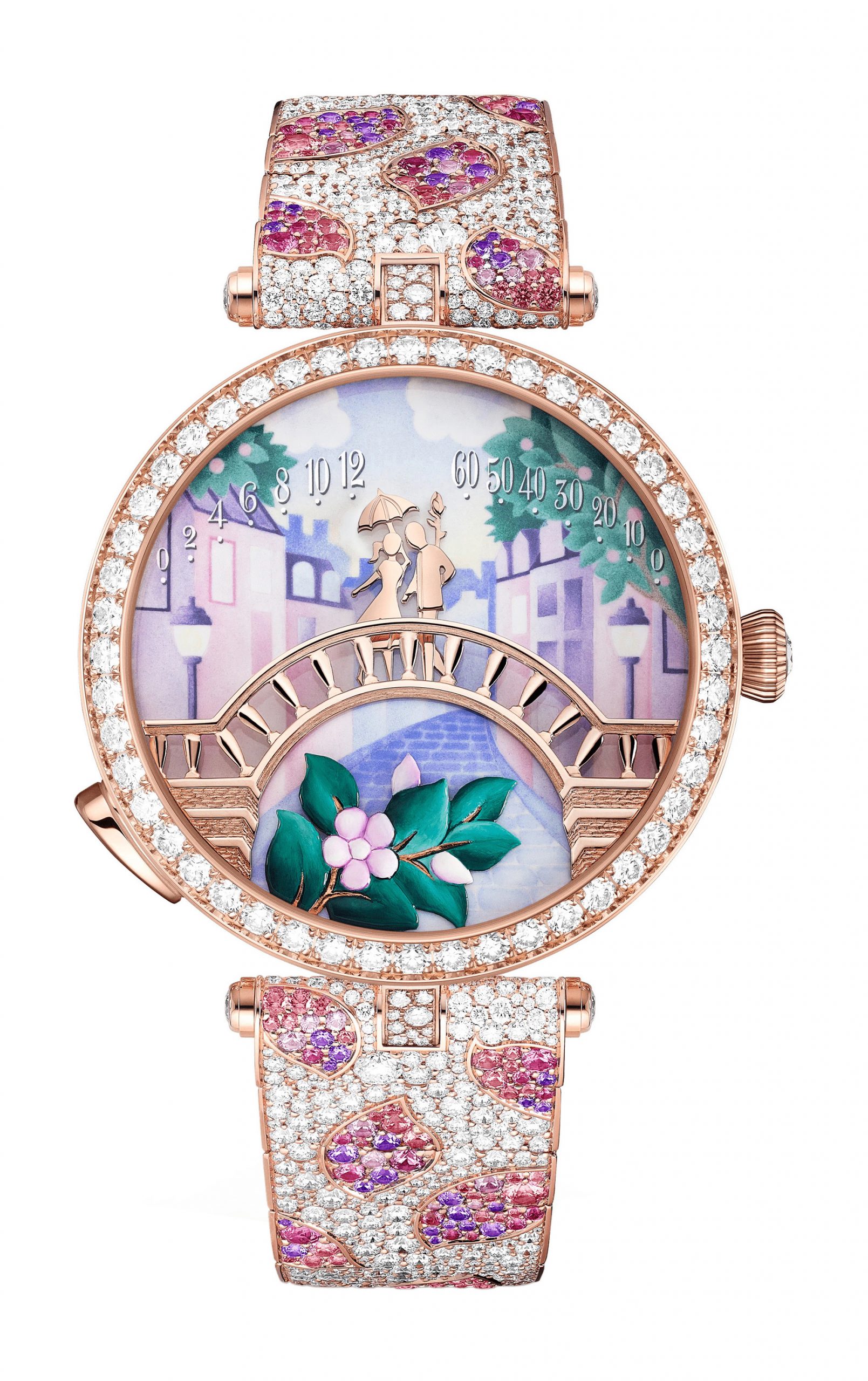 Lady Arpels Pont des Amoureux Printemps Watch