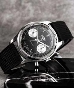 Alternative view of Chronograph 1970’s Black & Silver