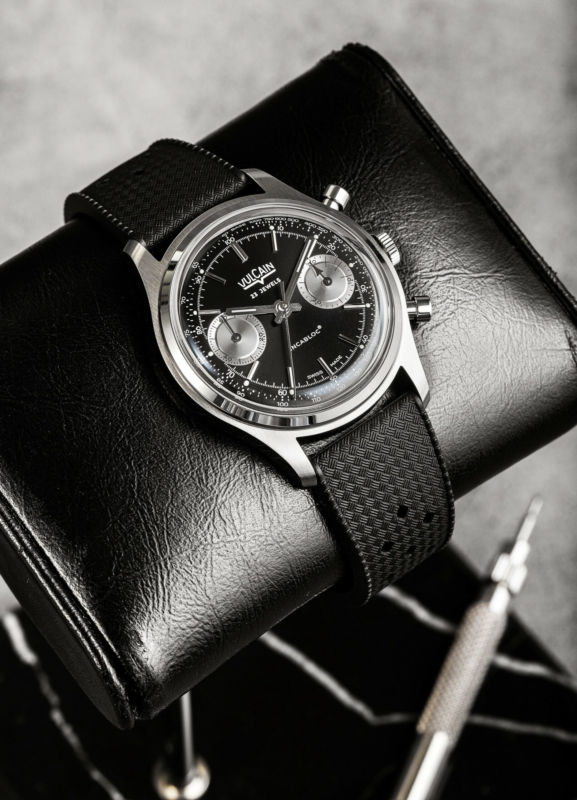 Chronograph 1970’s Black & Silver - Image 5