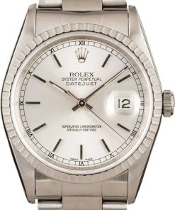 HandMade The DateJust Rolex 16220 Engine Turned Bezel