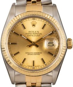 HandMade The Datejust Rolex Stainless/Gold 16013
