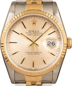 HandMade The Rolex Datejust 16233 Two Tone Silver Dial