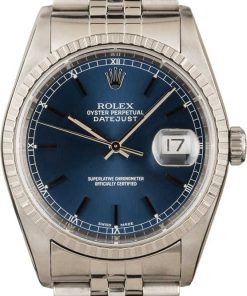 HandMade The Rolex Steel Datejust 16220 Blue Dial