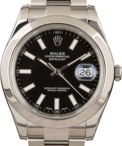 HandMade The Datejust Rolex 116300 Black Index 41MM