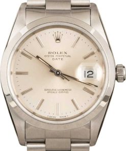 HandMade The 34MM Rolex Date 15200 Silver Dial