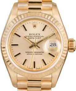 HandMade The Rolex President Lady-Datejust 69178 Yellow Gold